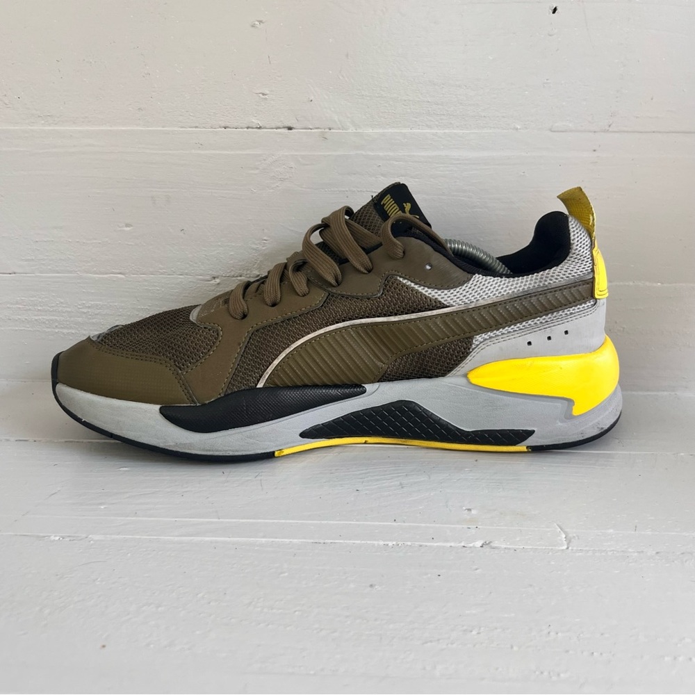 PUMA X-RAY Mesh Men's Sneakers in Dark Olive/High Rise Sz13 - Picture 5 of 8